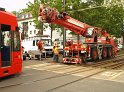 KVB Bahn entgleist Koeln Suelz Hermeskeilerstr Am Beethovenpark P040